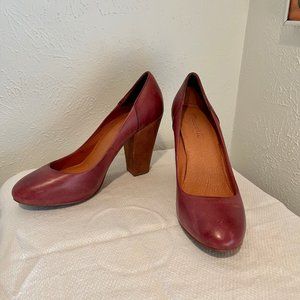 Madewell Womens Frankie Pump - Maroon - Size 8